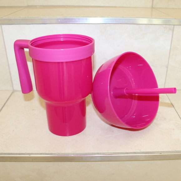 Cup and snack holder in pink (NWOT) - Picture 2 of 5